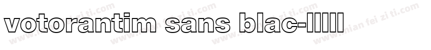 votorantim sans blac字体转换
